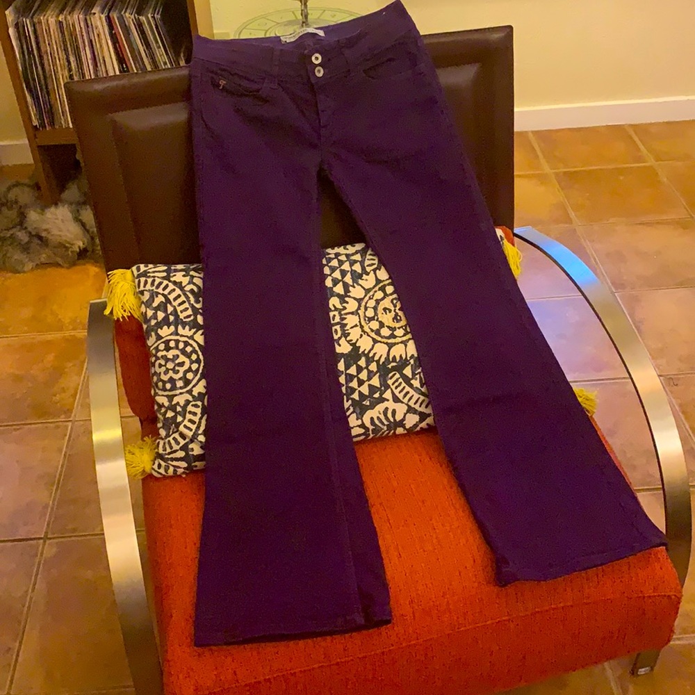 Purple Denim Flares